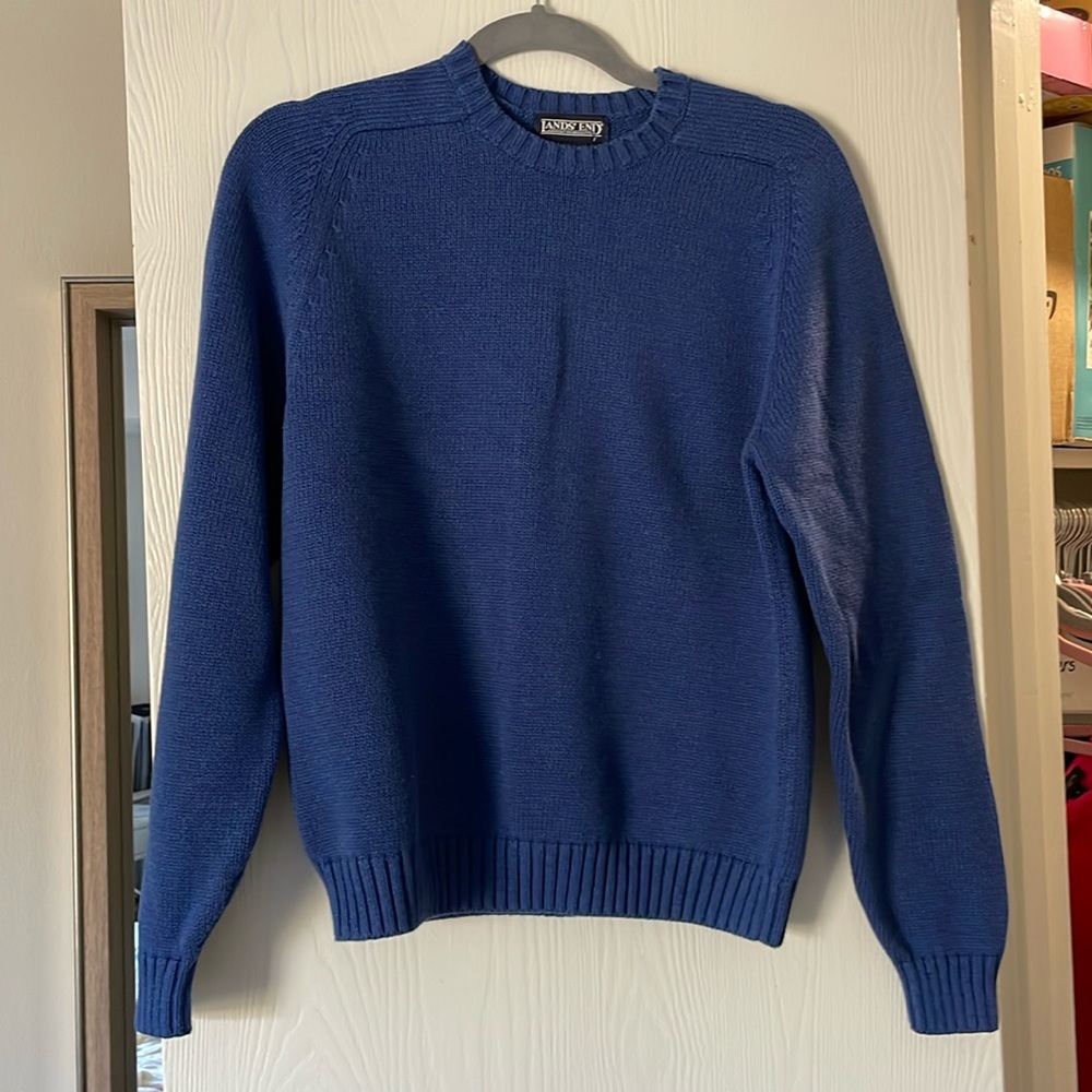 Lands End Blue Sweater